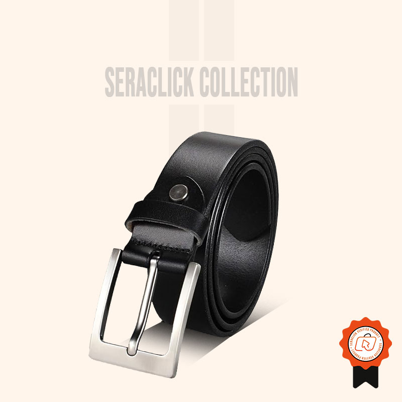 Premium Formal Leather Belt (Black)